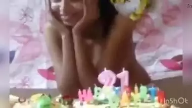 Sexy Telugu Girl In Her Birthday Suit