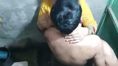 Sister-in-law fucking in bathroom with young brother