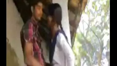 Indian outdoor sex clip of village cutie in uniform