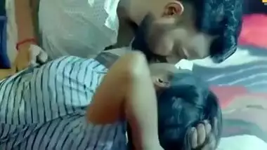 Desi Young Wife Ride With Her Husband