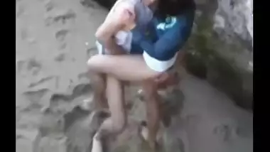 Goa college student outdoor sex in sea beach leaked MMS