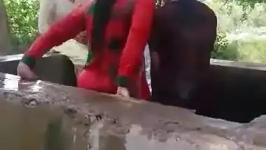 Desi girls enjoy in village pool