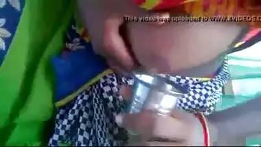 Hot Village Bhabhi Milking Boobs