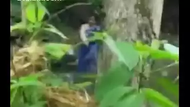 Village Lady Taking Bath Near River