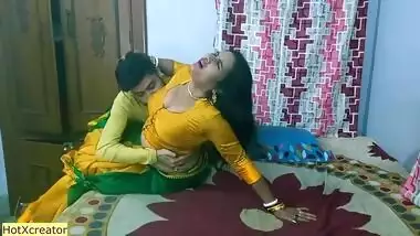 Experienced Desi auntie seduces her step-nephew on hot XXX session