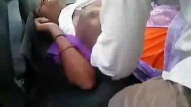 Desi Housewife enjoys sex in car