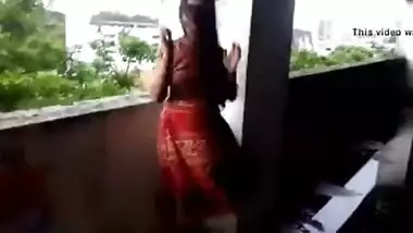 Naughty Desi Babe Flashing Pussy on Windy Day