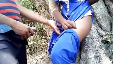 Outdoor standing fucking