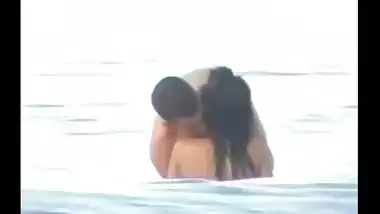 Crazy Couple Fucks In The Sea