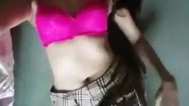 Narcissistic Indian chick films on phone her XXX tits and round booty