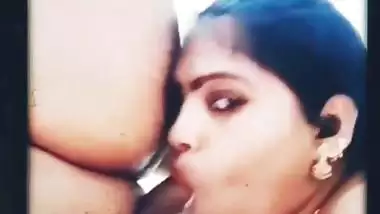 A working lady sucks manager’s dick in a Telugu sex video