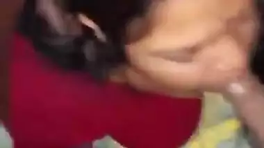 Cheating wife sucks Lungi Dick