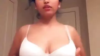 Super cute busty girl showing her big boobs on cam