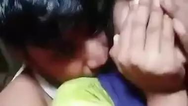 Lucky Boy Enjoying with GF In Front of her Sister