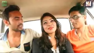 Bhojpuri model outdoor threesome sex against money