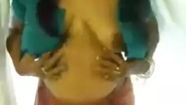 desi wife shows boob pussy taking dick on boob