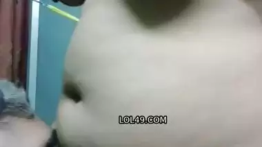 Firm boobs desi wife blowjob to husband thick dick