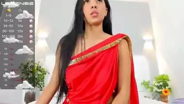 Horny Bhabhi in Saree showing her beautiful boobs
