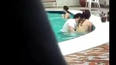 Couple Fucks In A Public Pool