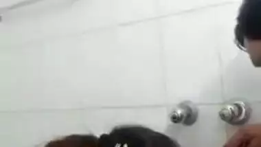 Indian couple bathroom sex action movie scene