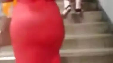 Candid Cute Desi Jiggly Butt - See Thru Dress...