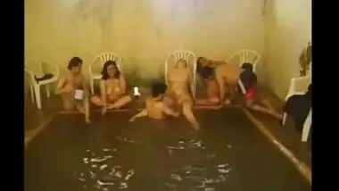 Desi group fuck video of sweeping by real Indian wife and husband