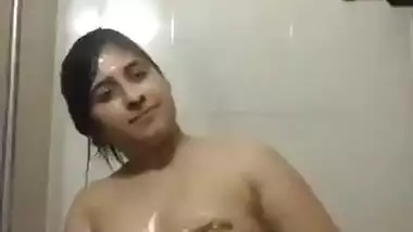 Beautiful Punjabi Kudi in Bathroom