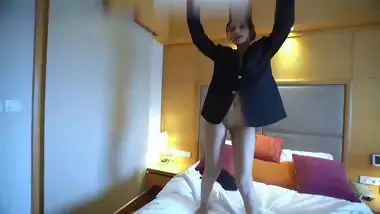 GF fucks like a whore in Indian sex video after a long wait