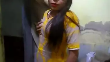 Charming Indian Village Girl Showing Natural Tits