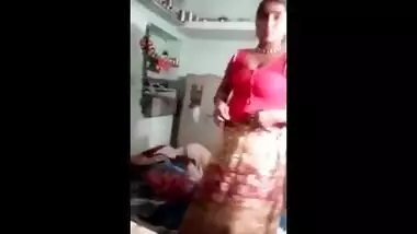 Sexy village bhabhi exposing to her devar