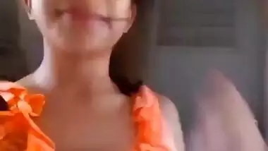 Cute Indian teen girl exposing