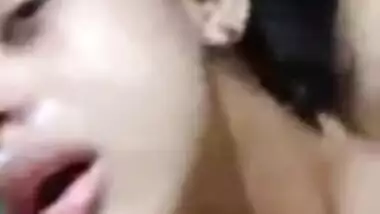 Cute Desi Girl Facial With Cum