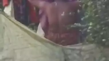 Bangla Bhabi AfterBath Changing Outdoor