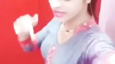 jinu kameezz salwar pressing holding boobs