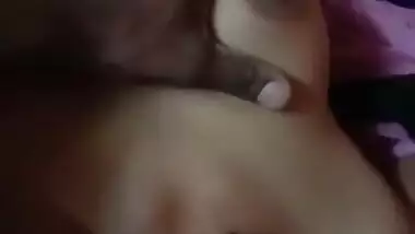 Desi wife boob play by husband