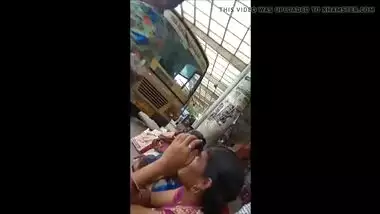 Tamil hot young aunty side boobs without bra in busstop