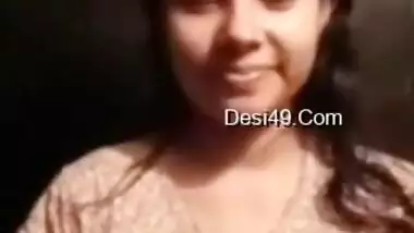 Today Exclusive- Cute Desi Shy Girl Showing Boobs