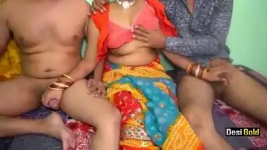 Indian Wife Gangbang With Husband And His Friend