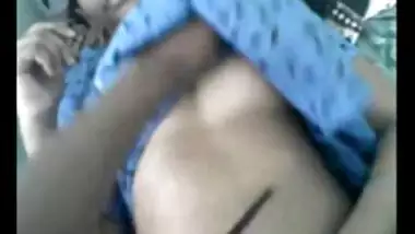 desi man playing with boobs