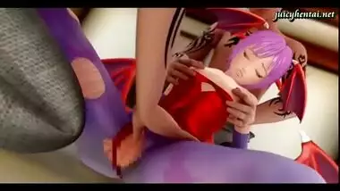 Animated cutie gets masturbated with a dildo