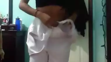 Sexy Desi Girl Record Her Strip Video For Lover