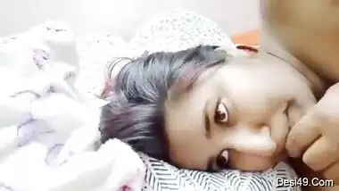 Pretty Desi female wakes up with the idea of filming XXX video