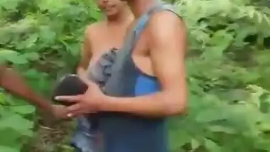 Desi Couple Caught Outdoor In Jungle