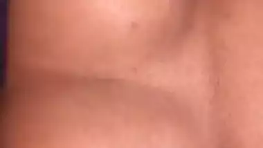 Horny Bhabi pressing Own Boobs