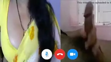 Desi Hot Indian Aunty Video Call With Young boy