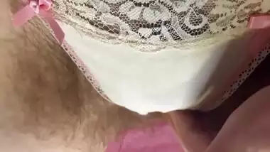 Desi With The Virgin Hairy Pussy Taking Off Her Panties