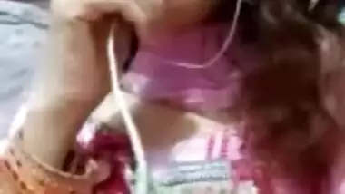 Cute Pakistani girl fingering on video call