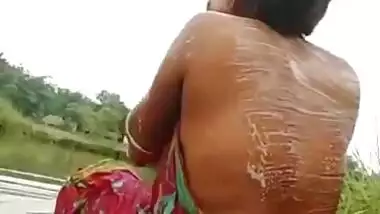 Sweety Bhabhi Bathing Outdoor