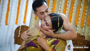 Erotic desi porn of a Bangla couple fucking on suhagrat