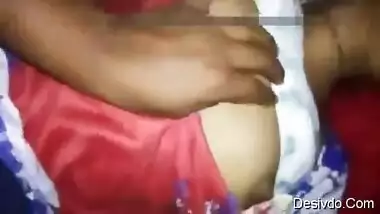 Desi village couple midnight fucking at home